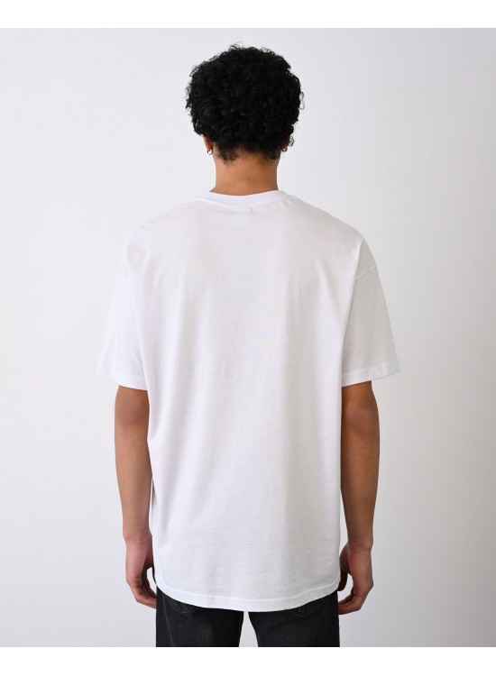 24/1 Basic Tshirt – Beyaz - Oversize Fit