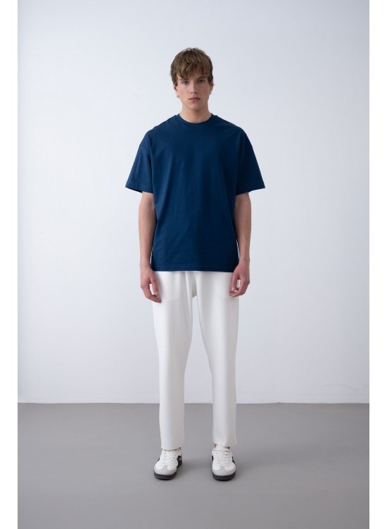 24/1 Basic Tshirt – İndigo - Oversize Fit