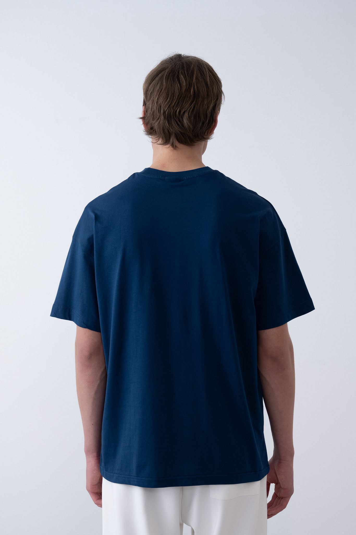 24/1 Basic Tshirt – İndigo - Oversize Fit