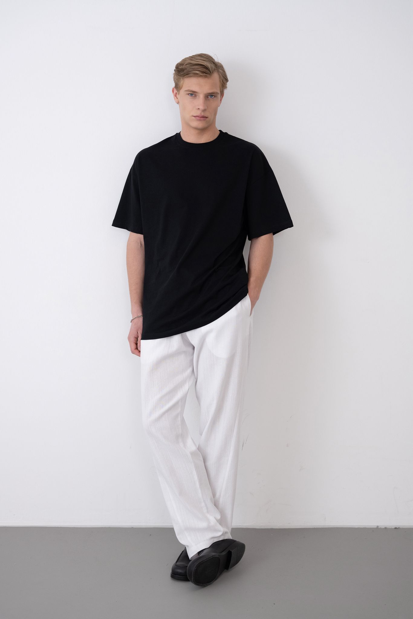 24/1 Basic Tshirt – Siyah - Oversize Fit