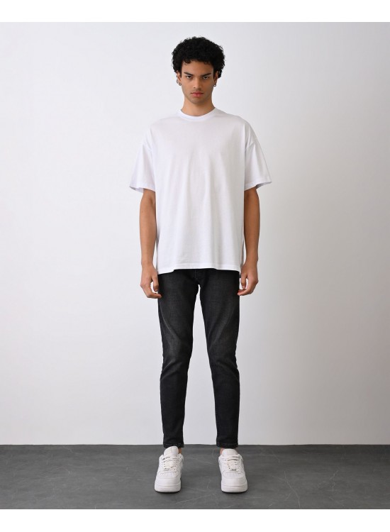 24/1 Basic Tshirt – Beyaz - Oversize Fit