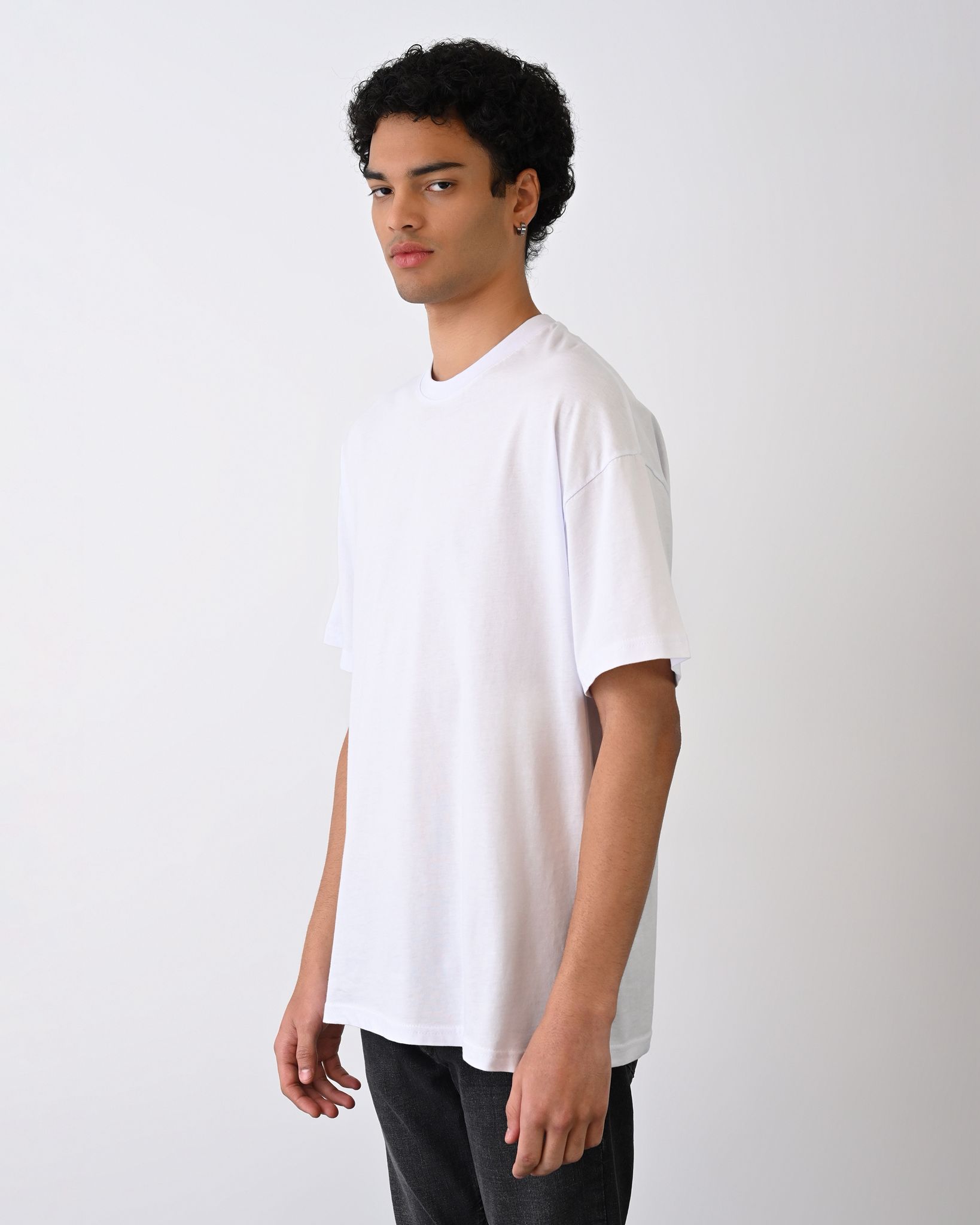 24/1 Basic Tshirt – Beyaz - Oversize Fit