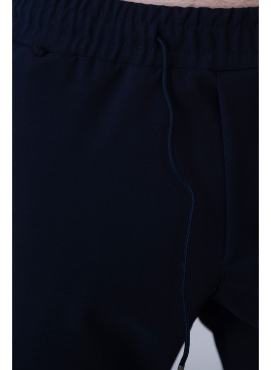 Dokuma Kumaş Likralı Jogger Pantolon – Lacivert -  Boyfriend Fit