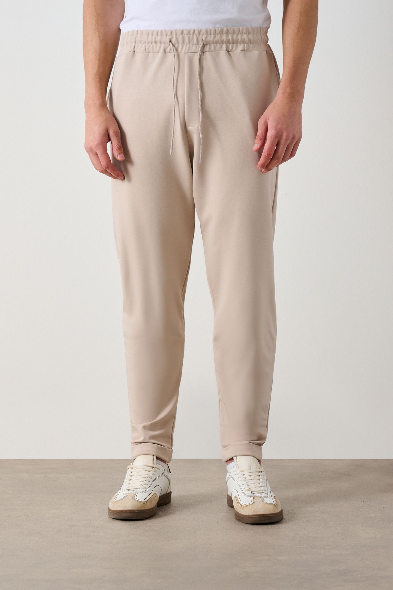 Soft Kumaş Pantolon – Bej  - Regular Fit