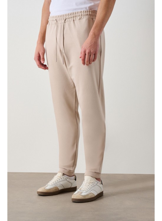 Soft Kumaş Pantolon – Bej  - Regular Fit