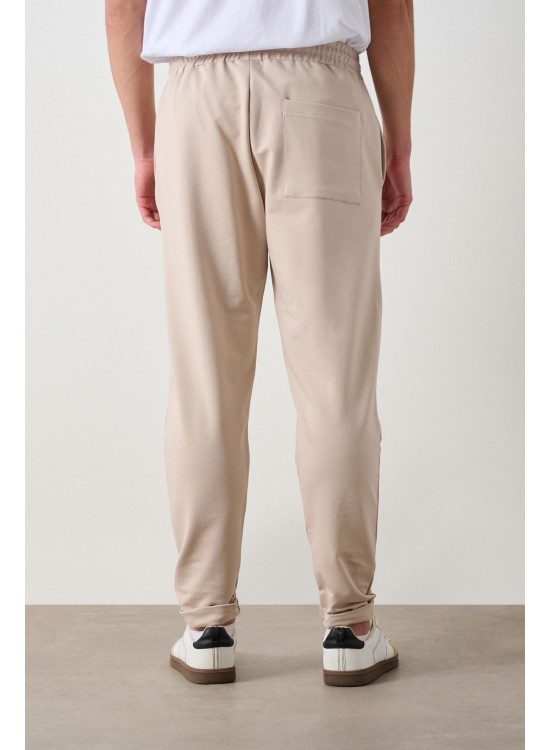 Soft Kumaş Pantolon – Bej  - Regular Fit