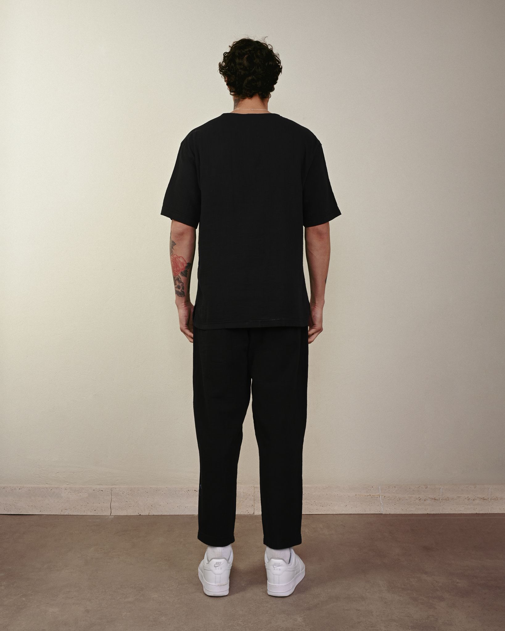 Keten Pantolon – Siyah - Boyfriend Fit