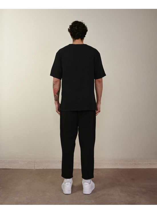 Keten Pantolon – Siyah - Boyfriend Fit