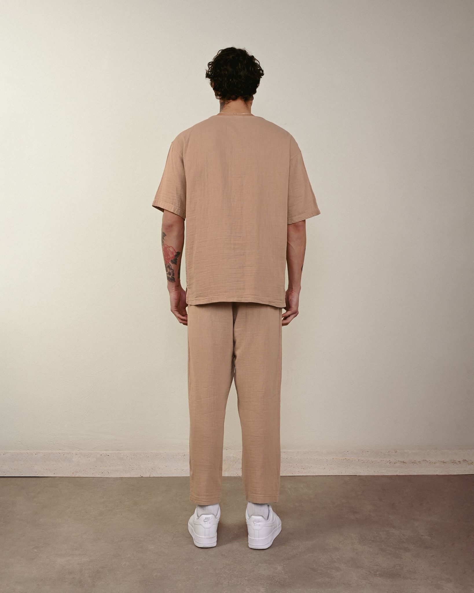 Keten Pantolon – Vizon - Boyfriend Fit