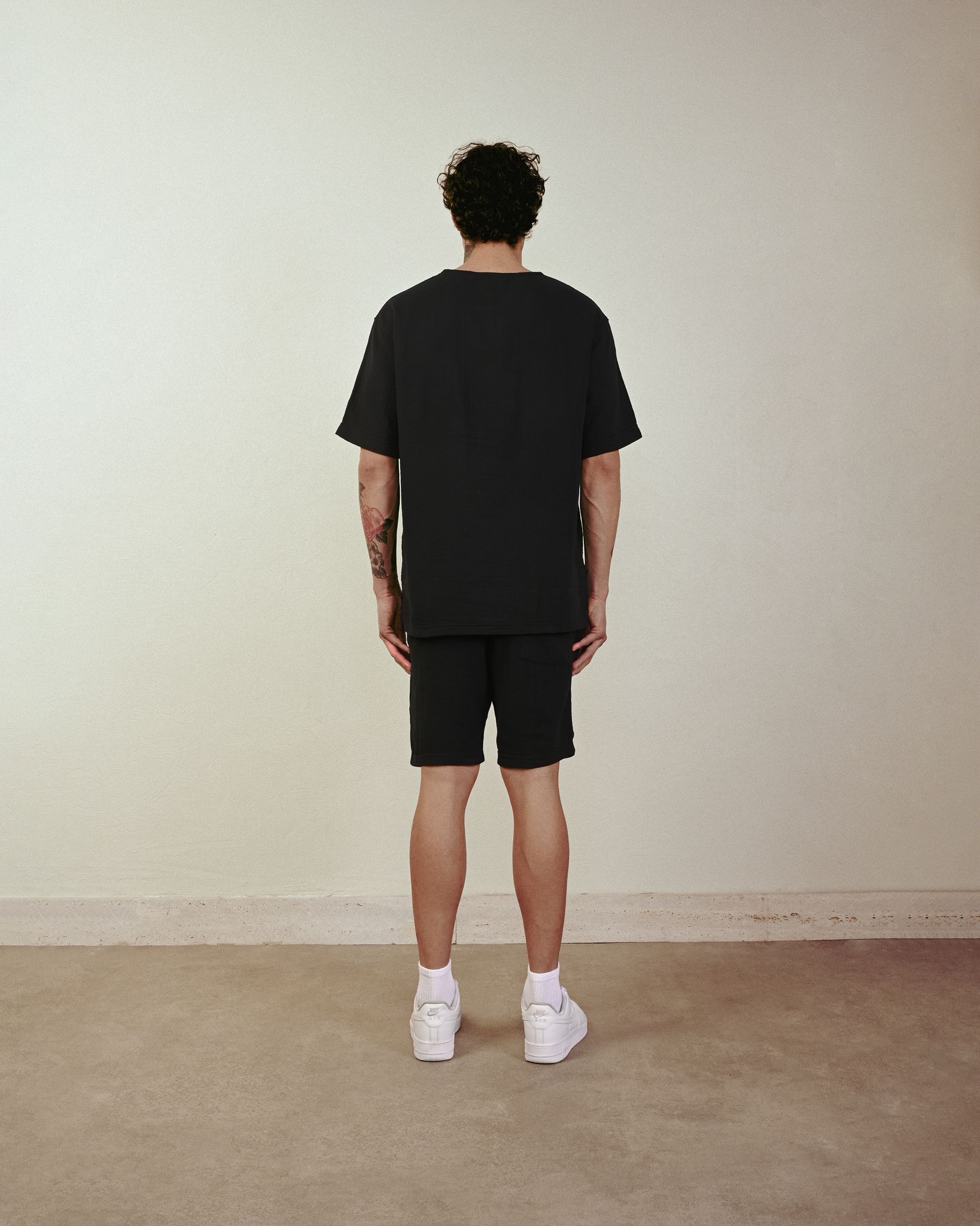 Keten Şort – Siyah - Regular Fit