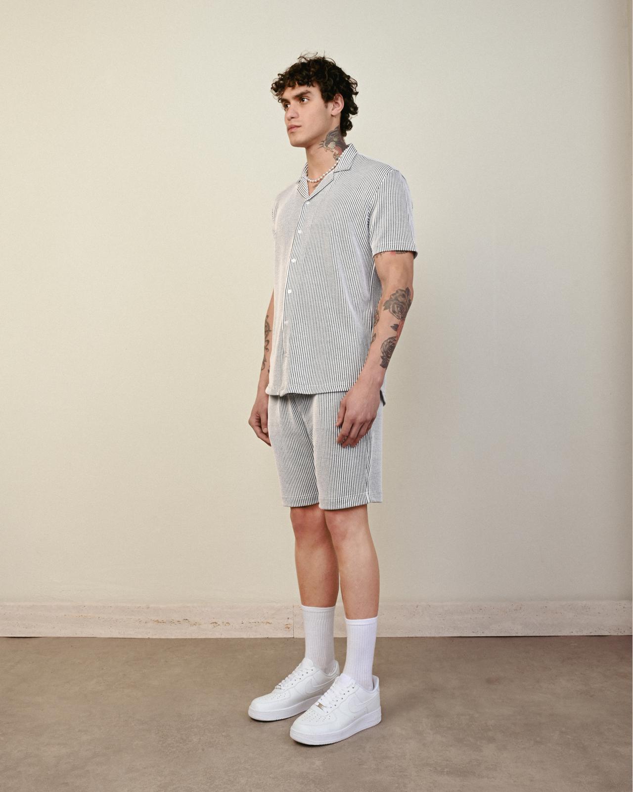 Soft Kumaş Gömlek – Siyah - Oversize Fit