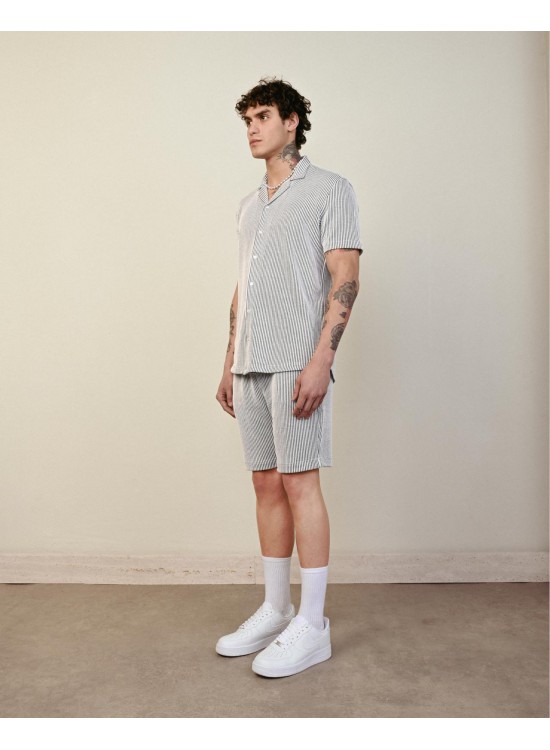 Soft Kumaş Gömlek – Siyah - Oversize Fit