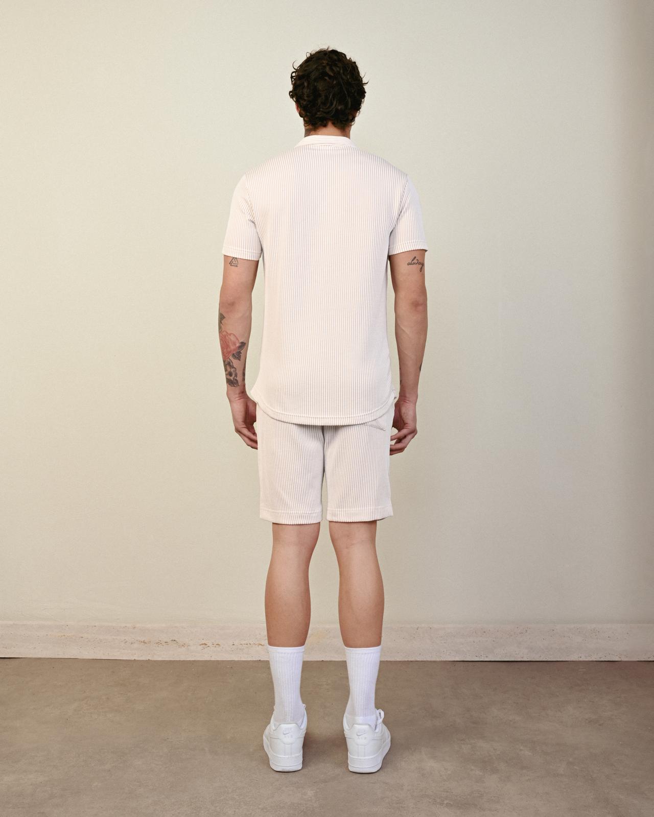 Soft Kumaş Gömlek – Bej - Oversize Fit