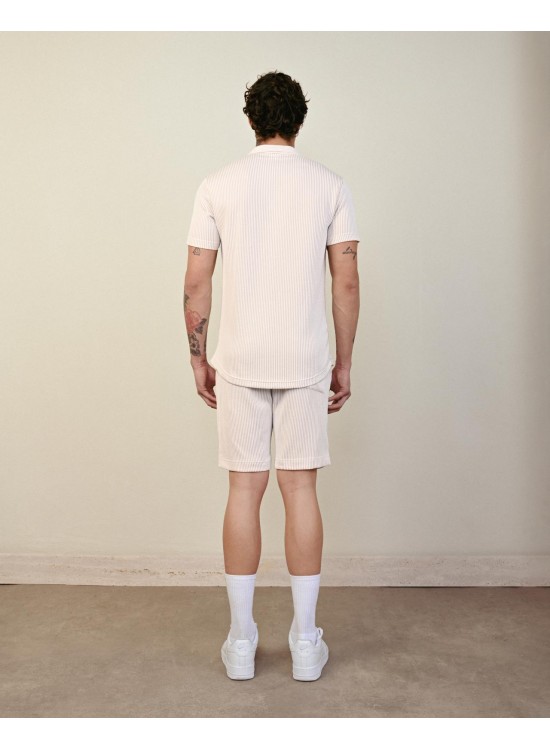 Soft Kumaş Gömlek – Bej - Oversize Fit