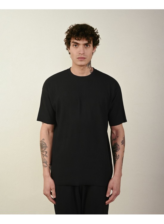 Raporlu Tshirt – Siyah - Oversize Fit