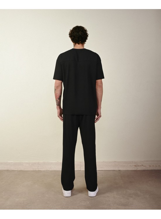 Raporlu Tshirt – Siyah - Oversize Fit