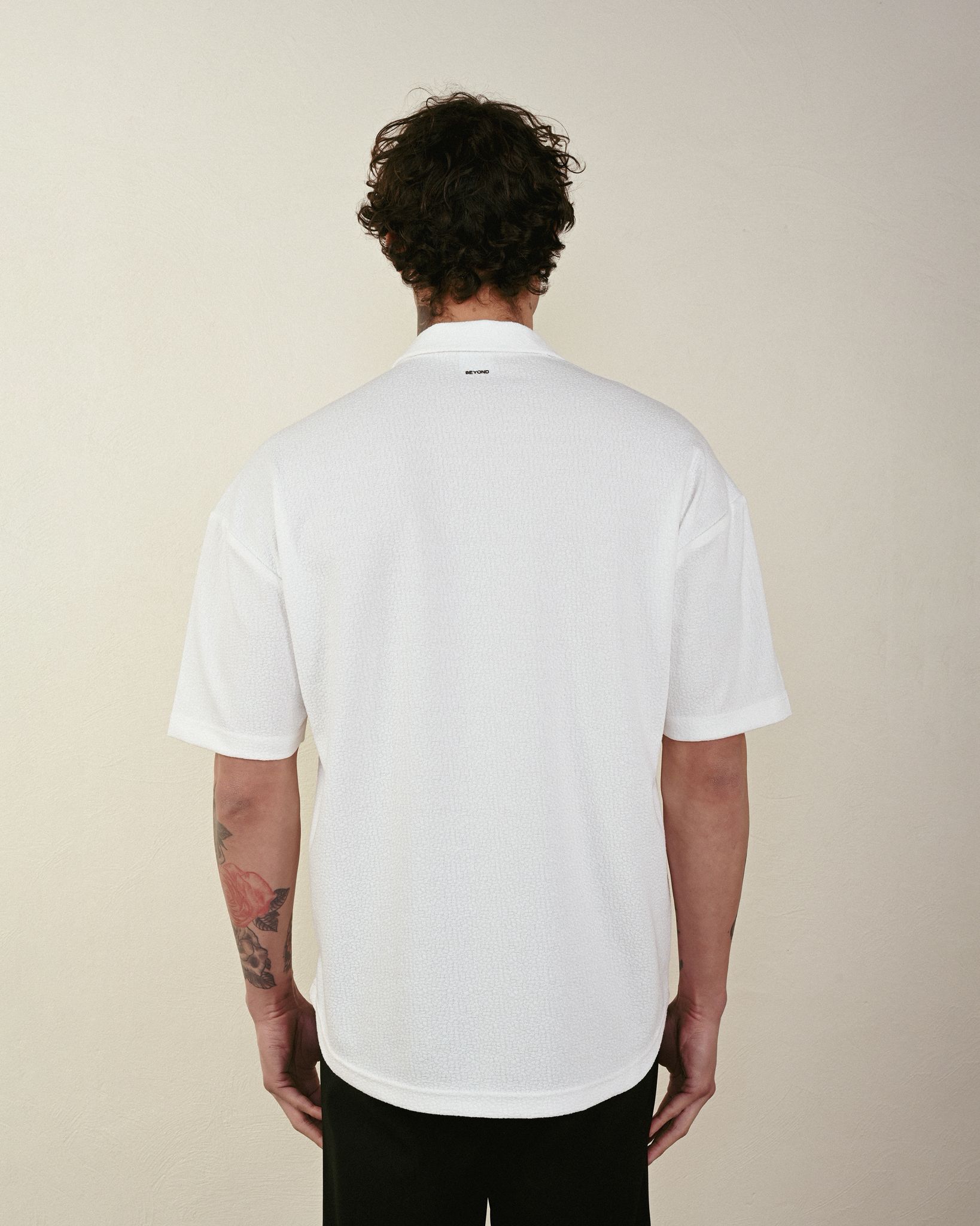 "BEYOND" Gömlek - Beyaz – Oversize Fit