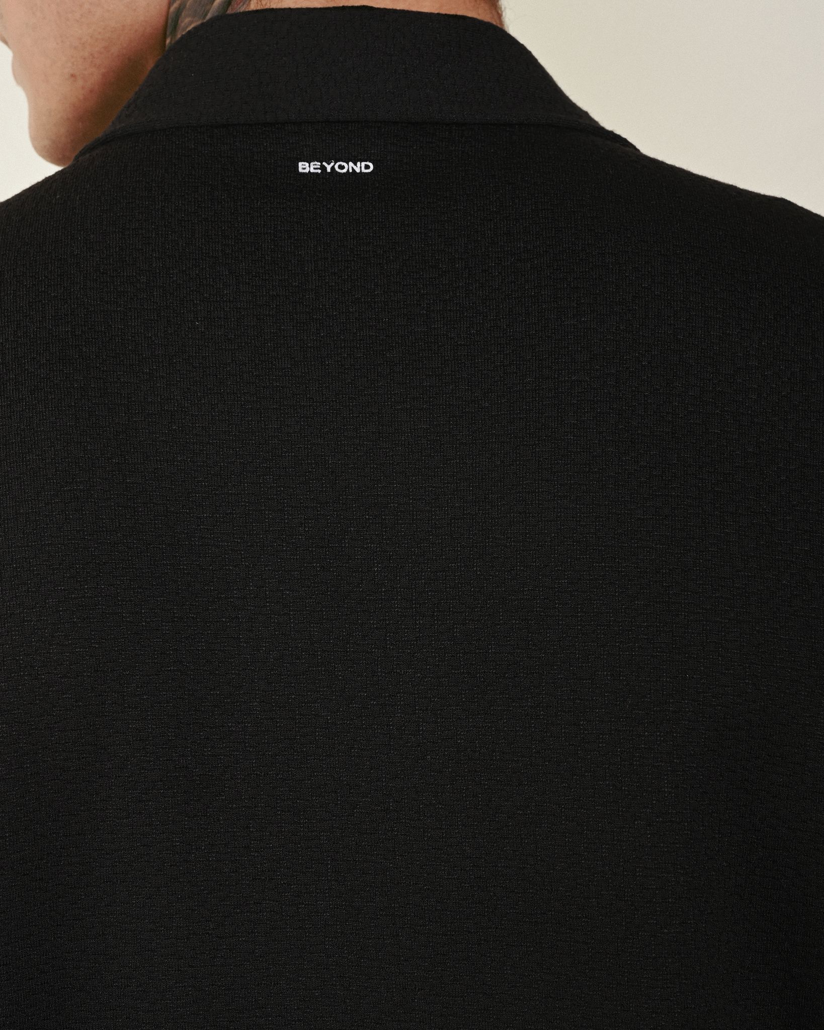"BEYOND" Gömlek - Siyah – Oversize Fit