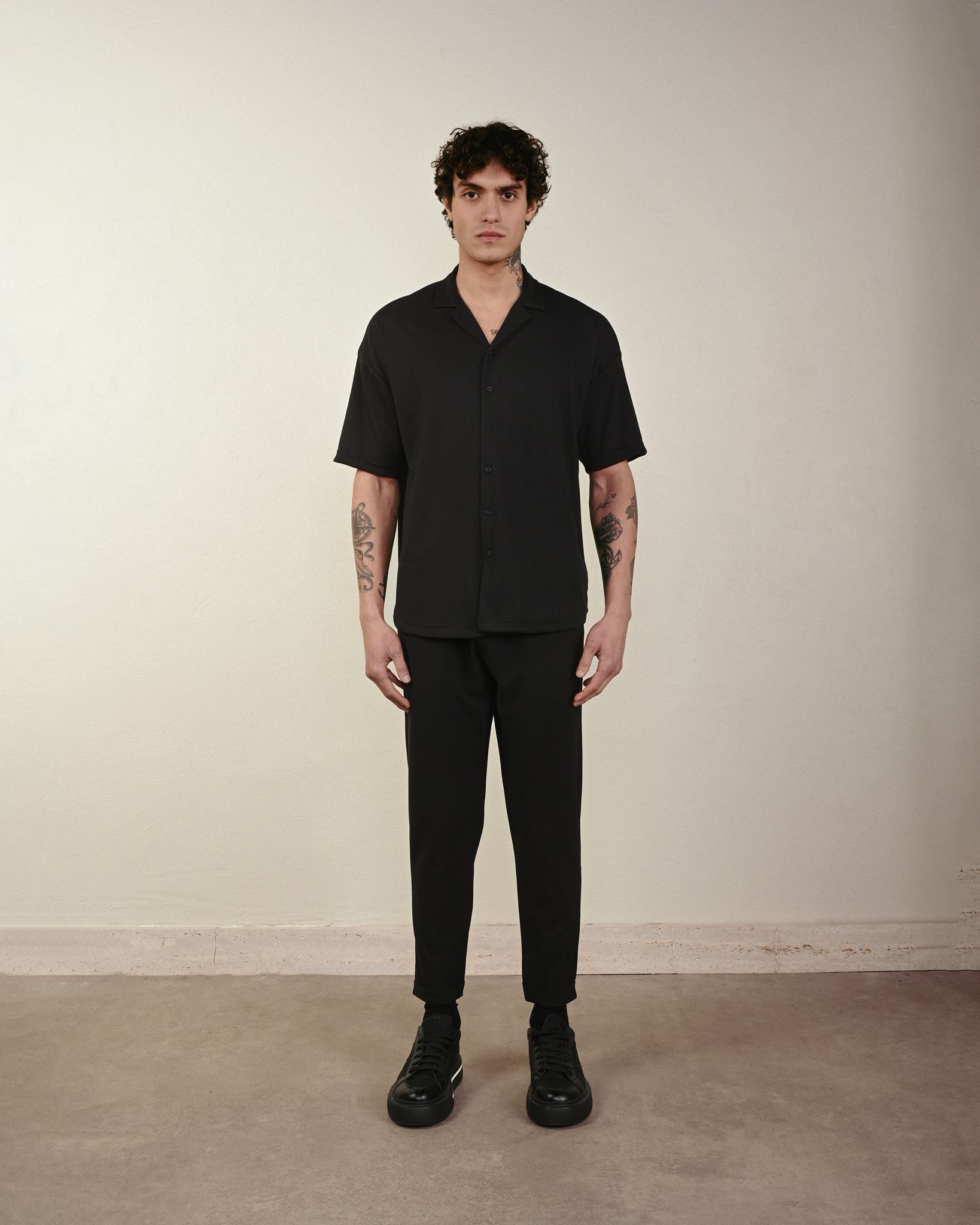 "BEYOND" Gömlek - Siyah – Oversize Fit
