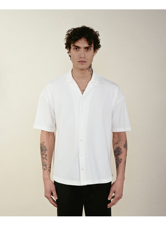 "BEYOND" Gömlek - Beyaz – Oversize Fit