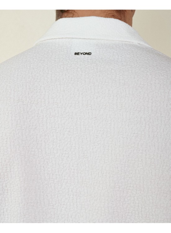"BEYOND" Gömlek - Beyaz – Oversize Fit