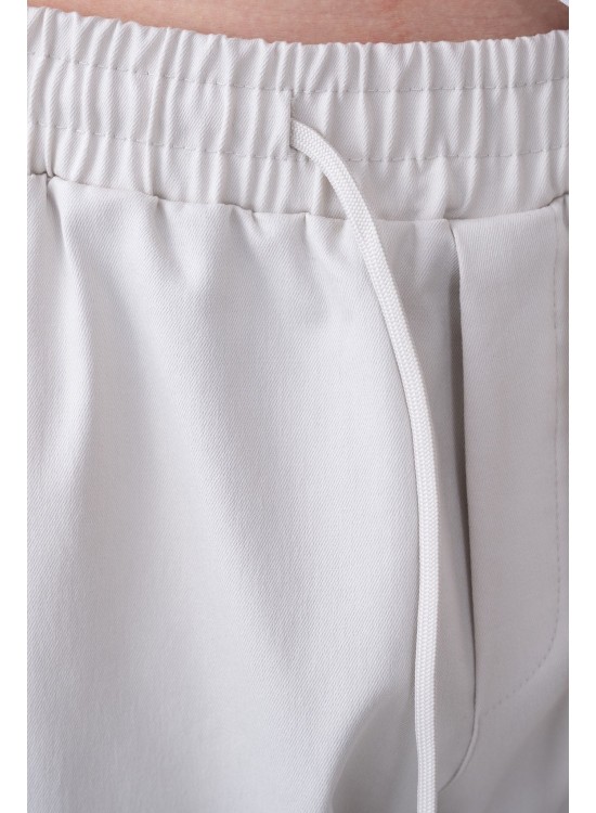 Soft Kumaş Likralı Jogger Pantolon – Gri - Boyfriend Fit
