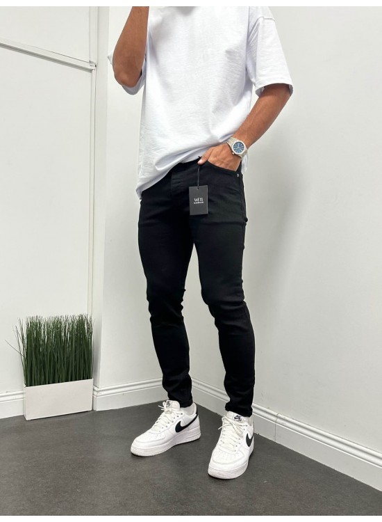 Siyah Düz Model Kot Pantolon – Slim Fit